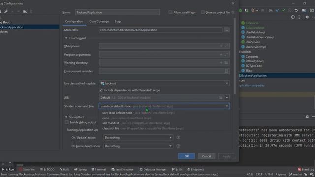 How to fix error "Command line is too long" in Java Spring Boot - Intellij смотреть онлайн