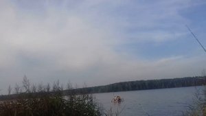 Плот из канализационных труб