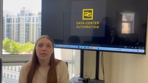 Anna Shabunina, sobre la pasantía en el "DATA - CENTER Automation" (español)