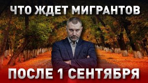 ЧТО ЖДЕТ МИГРАНТОВ 1 СЕНТЯБРЯ | Обращение Вадима Коженова