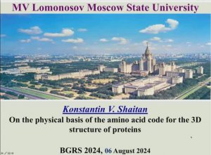 К.В. Шайтан. О физических основах аминокислотного кода для трехмерной структуры белков.
