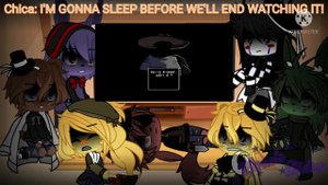 FNAF 1 + Springtrap React To Friday Night Funkin' Vs Hypno's Lullaby Mod || Gacha Club