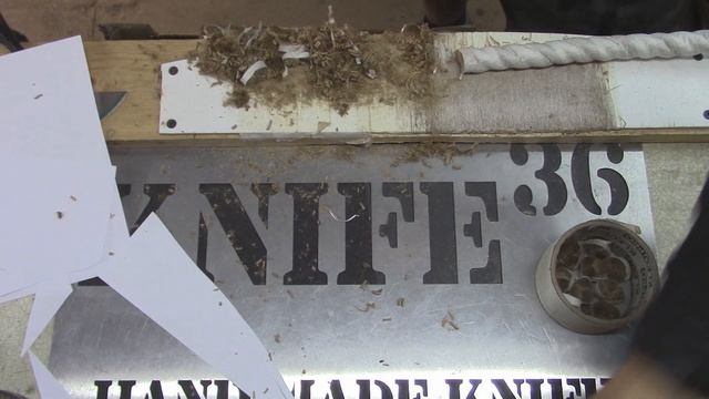 Тест ножа "коготь тигра". Сталь к110. смотреть онлайн