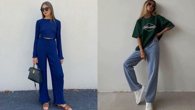 САМЫЕ МОДНЫЕ БРЮКИ СЕЗОНА - ПАЛАЦЦО/ТРЕНДОВЫЕ КОМБИНАЦИИ смотреть онлайн