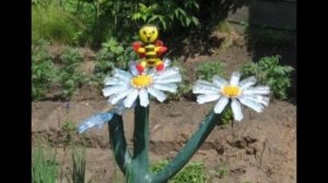 Забавные пчелки своими руками из пластиковых бутылок