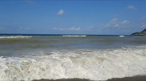 Шторм на Чёрном море в Лермонтово. Краснодарский край