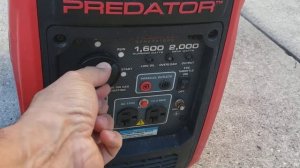 Cómo encender y apagar generador de corriente predator 2000 de Harbor Freight