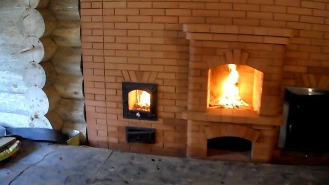 Кладка банных печей для бани с камином - Печи для бань из кирпича от Печника в СПб 8-906-257-98-56 смотреть онлайн