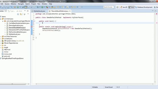 default methods in interface (Java 8) смотреть онлайн