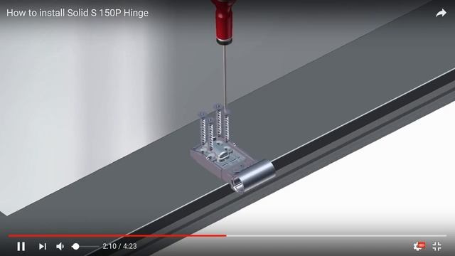 Монтаж дверной петли Solid 150P смотреть онлайн