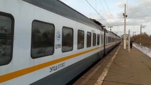 Электропоезд ЭП2Д-0113 ЦППК платформа Орудьево 17.03.2021