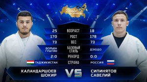 Каландаршоев Шокир (Борьба Гуштин) VS Сипинятов Савелий (Дзюдо) Лига Дзюдо со Звёздами. Сезон 5