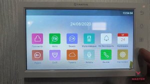 Установка видеодомофона Tantos iPanel2 + Amelie M HD SE в квартире + меню монитора.