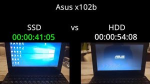 SSD vs HDD Asus x102b