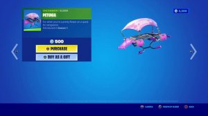 PETUNIA “GLIDER” (UNCOMMON) 500 V BUCKS - FORTNITE SEASON 1