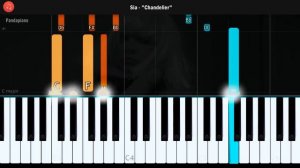 Sia - "Chandelier" Piano Tutorial - Chords - How To Play - Cover