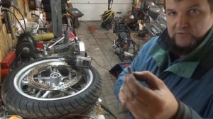 BMW K1200LT Баклажан, замена тормозных шлангов на армированные, тормозных дисков