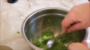 Пюре из зеленого замороженного горошка