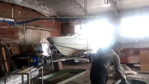 Напыление стеклопластика установкой GRACO