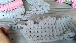 Шапка из Ализе Пуффи без спиц и крючка. Мастер-класс от Mother's Knitting