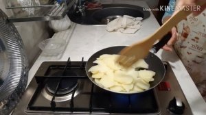 Как быстро пожарить картошку.5 секретов вкусной картошечки.Ремонт сковородки.
