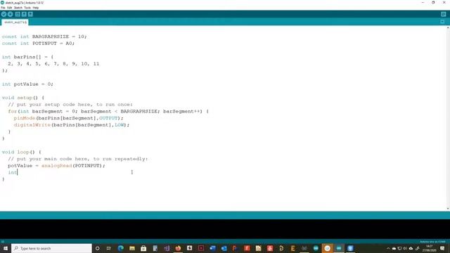 Arduino Tutorial LED Bar Graph #arduinoproject