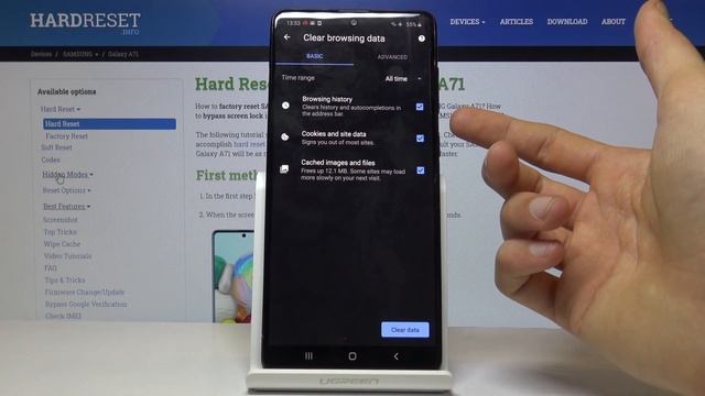 How to Clear Browsing Data on Samsung Galaxy A71 – Web Browser Clear смотреть онлайн