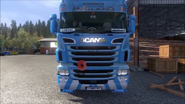 Euro Truck Simulator 2 SCANIA R LONGLINE STEPH W смотреть онлайн