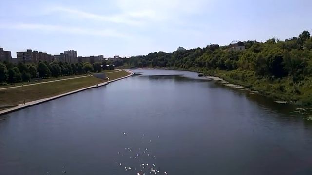 0529, город Орёл, Герценский мост, река Ока, мужской монастырь, июнь смотреть онлайн