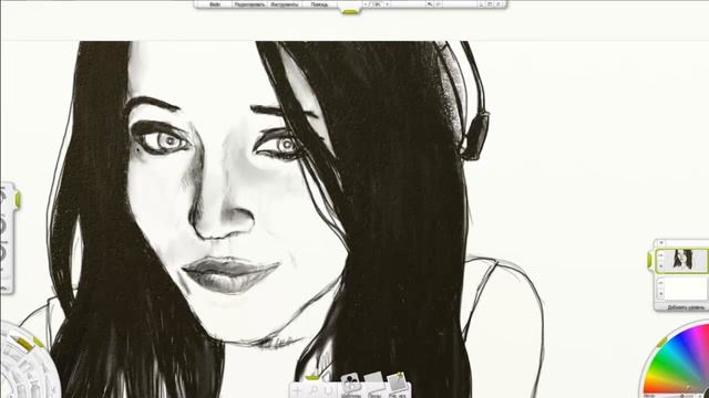 -Lucija 4.9.2012-. Graphics tablet speed drawing. Perf. by Morulus. смотреть онлайн