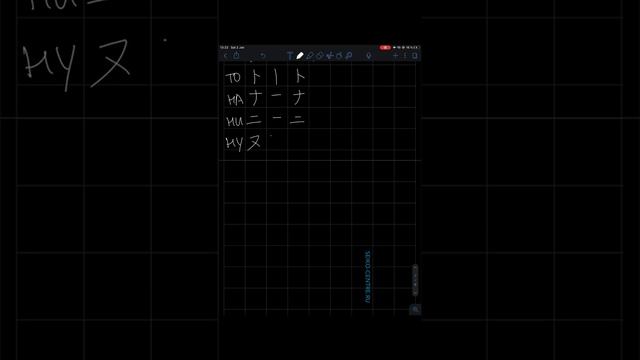 Порядок написания катаканы