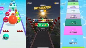 Ball Run 2048 Merge Number vs Ball Run Infinity vs Rolling Ball : Sky Escape iOS Gameplay