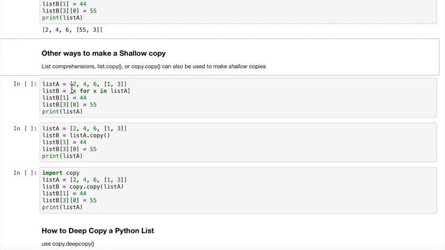 Python: Deep Copy vs Shallow Copy