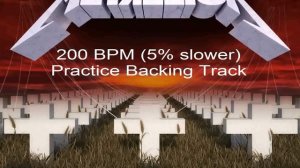 Master of Puppets 200 BPM (5% slower) Practice Backing Track