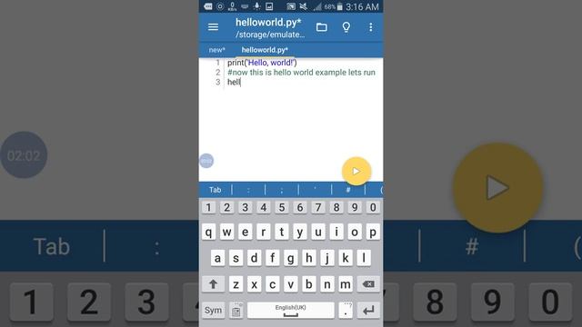 How to learn python on android phone using pydroid3 Ide