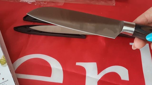 Кухонные ножи от Фаберлик в чехле. смотреть онлайн