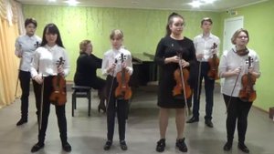 Ансамбль скрипачей  Мелодия  МБУДО  ДМШ № 5  г  Саратов