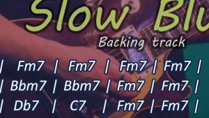Минус для гитаристов Фа Минор Fm медленный, тягучий Блюз