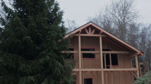 Строим каркасный дом в Белоострове | Каркасный на участке с перепадом смотреть онлайн