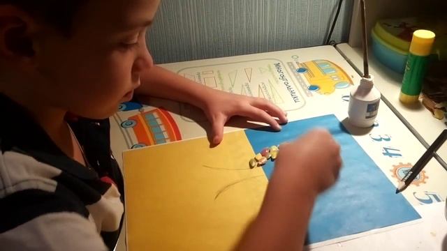 Делаю поделку дерево из семечек тыквы. смотреть онлайн