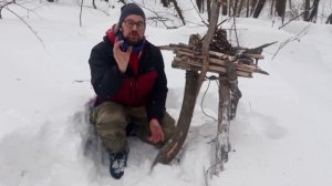 Дикая жизнь I Как сделать костёр _Плита__ НЕУБИВАЕМЫЙ ЗИМНИЙ КОСТЕР!