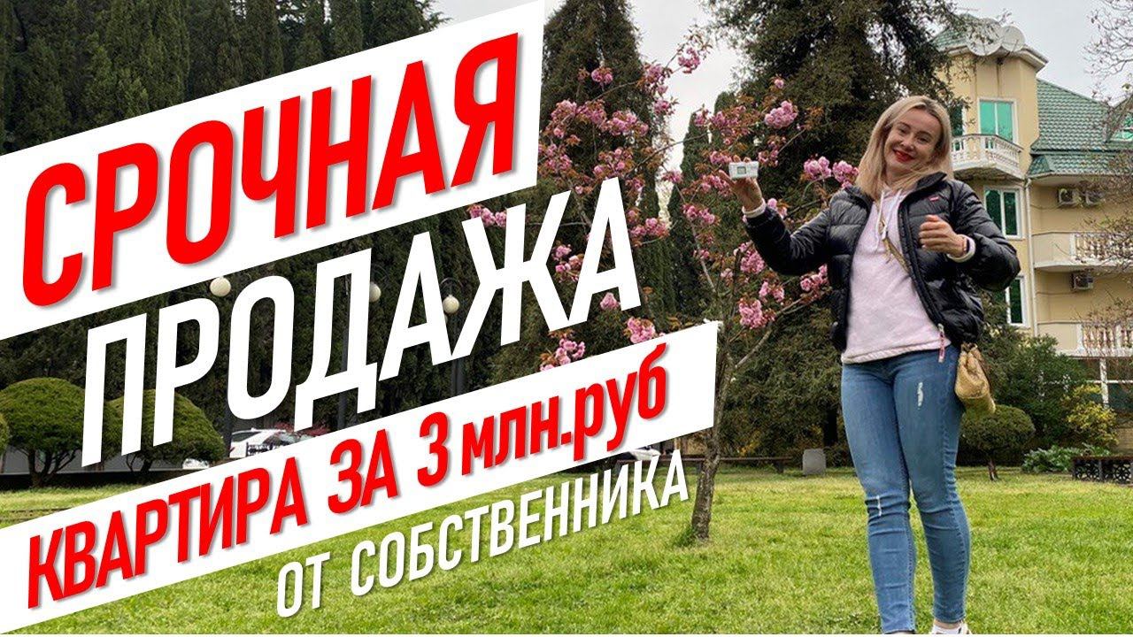 СРОЧНАЯ ПРОДАЖА! Квартира за 3 млн.руб. в Сочи! #жививсочи Недвижимость, вторичка, Светлана.