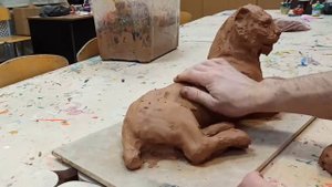 Лепка тигра. Тигр из глины