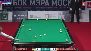 Роковая Ошибка. Крыжановский - Белозеров. КМ-2021, Финал. Бильярд, свободная пирамида (американка).