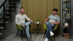 Съемка интервью в студии