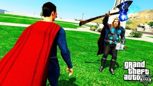 ТОР ПРОТИВ СУПЕРМЕНА В ГТА 5 МОДЫ! THOR VS SUPERMAN ОБЗОР МОДА В GTA 5! ИГРЫ ГТА ВИДЕО MODS