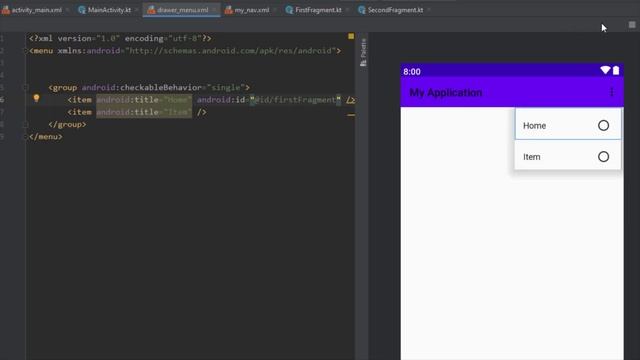 Navigation Drawer with Navigation Component - Android Studio Tutorial смотреть онлайн