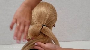ЛЕГКАЯ Прическа из резинки, Которая вам ПОНРАВИТСЯ.