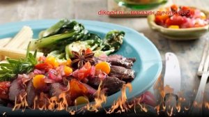 Рецепты из страуса - как приготовить страуса пошаговый рецепт - Салат с мясом страуса и физалисом