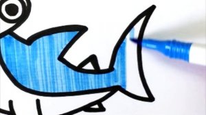 Сурет салу акула / How to Draw a Hammerhead shark / Как нарисовать Акулу молот